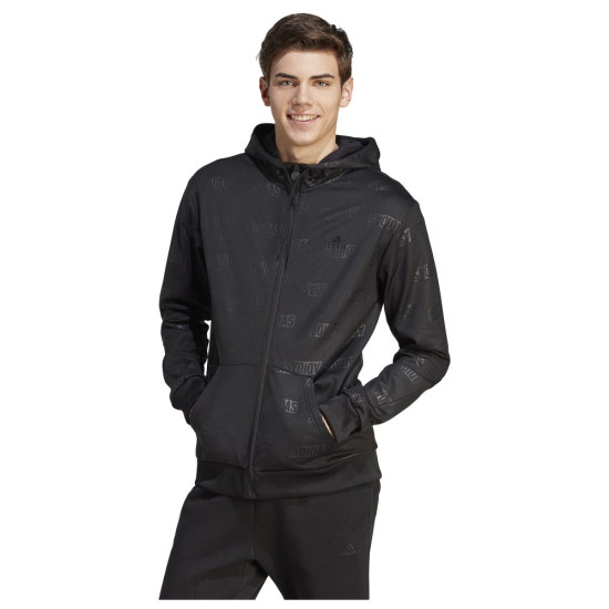 Adidas Ανδρική ζακέτα Embossed Polar Fleece Full-Zip Track Top
